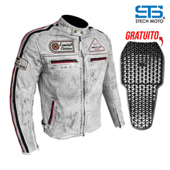 Moto Giubbotto in pelle da Uomo S-tech ST 1735 Vintage Custom & Café Race ST