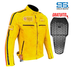 Giubbotto Moto in pelle da Uomo S-tech ST 1735 Vintage Custom & Café Race ST