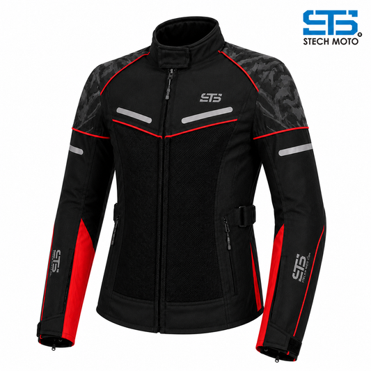 Moto giacca estiva in tessuto da donna S-tech ST 001 AIR  H2Out e 2 strati ST