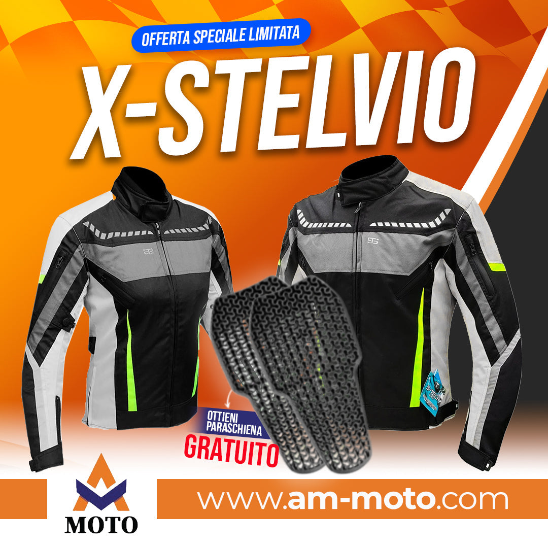 Moto Giacca in tessuto tecnico Stech 1602 X-STELVIO H2Out 3-Strati 4 Stagione ST