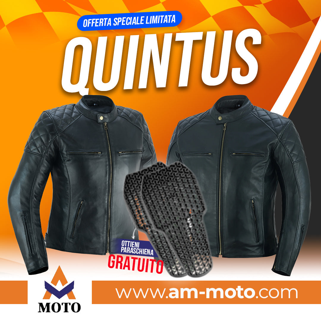 Giacca da moto in Pelle Stechmoto ST 1710 Quintus Custom Vintage e Café Race ST