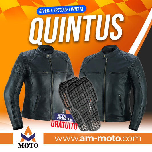 Giacca da moto in Pelle Stechmoto ST 1710 Quintus Custom Vintage e Café Race ST