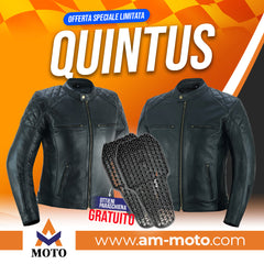 Giacca da moto in Pelle Stechmoto ST 1710 Quintus Custom Vintage e Café Race ST