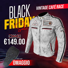 Giubbotto Moto in pelle da Uomo Stechmoto ST 1735 Vintage Custom & Café Race ST