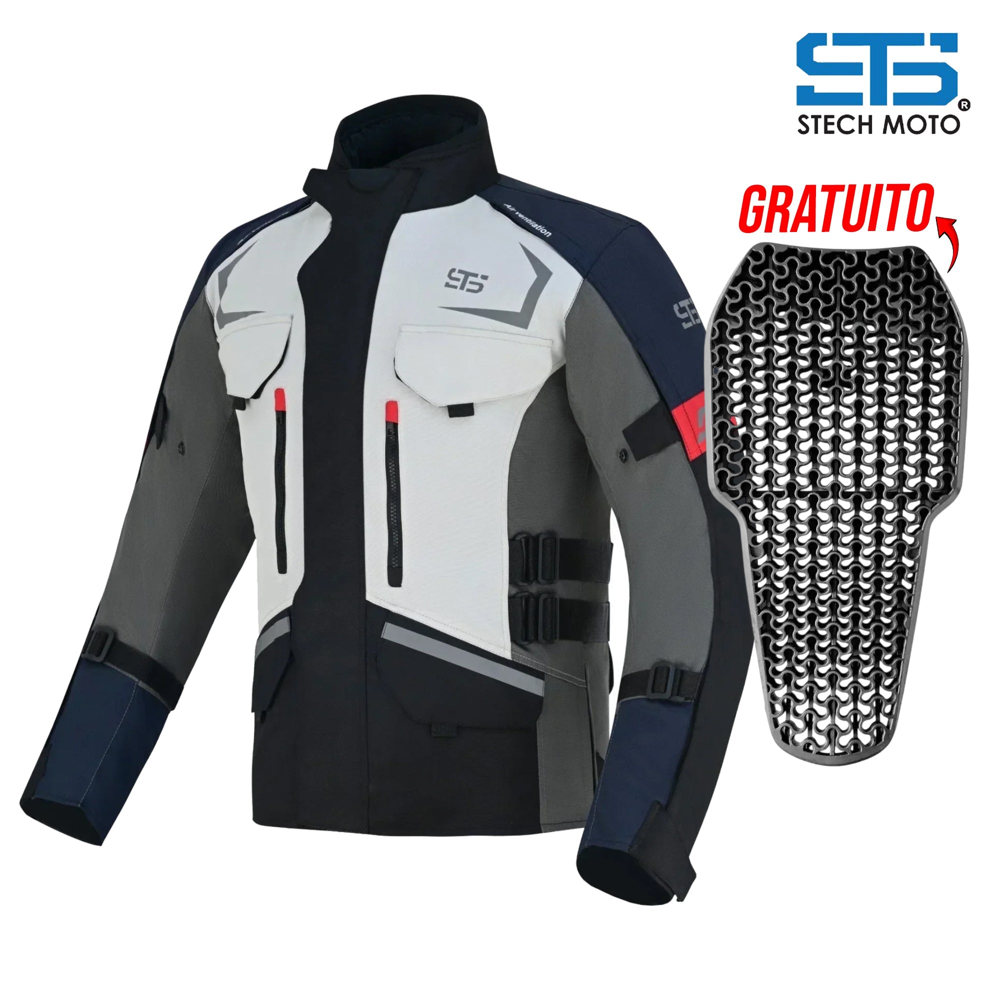 Moto Giacca in Tessuto da donna S-tech ST 815 Venom-X H2Out 3-Strati 4-Stagione ST