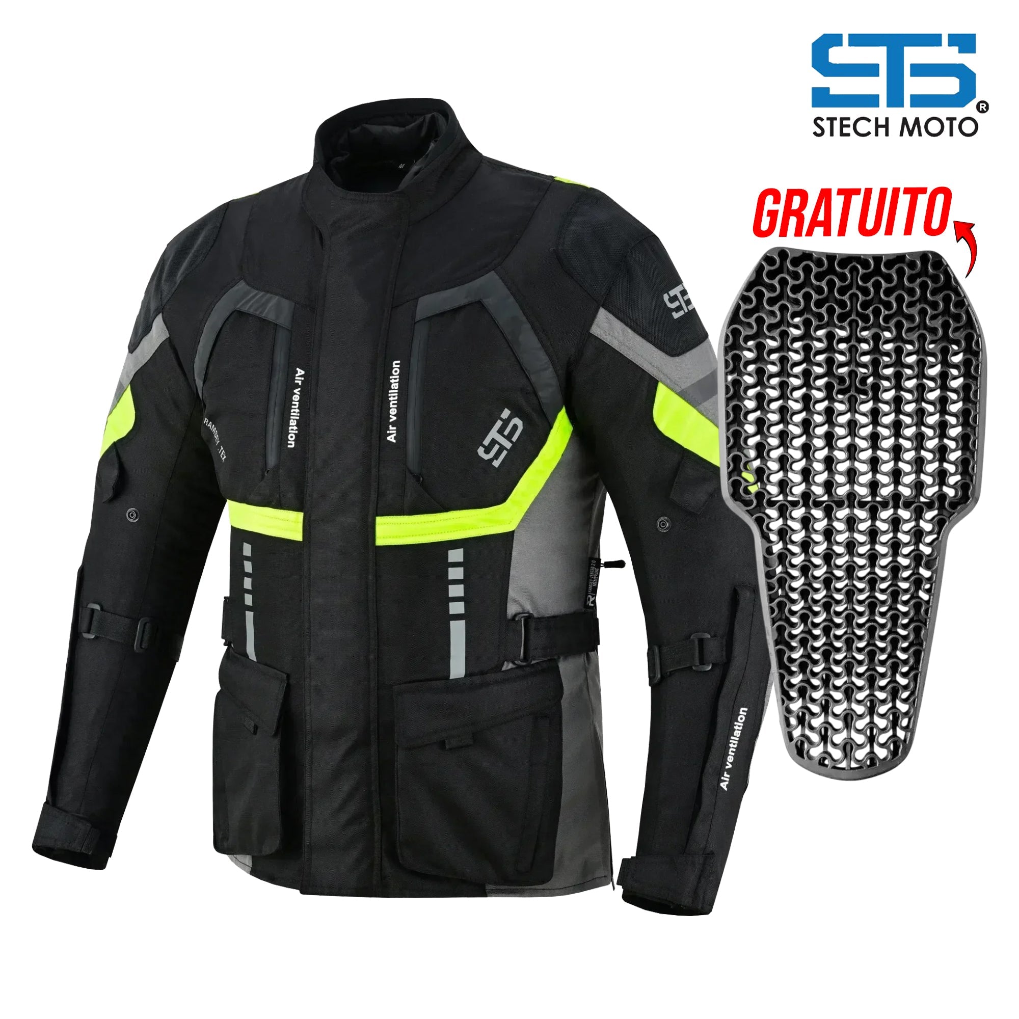 Giubbotto Moto in tessuto S-tech ST 820 MXP Tourer H2Out 3 Strati e 4 Stagione ST