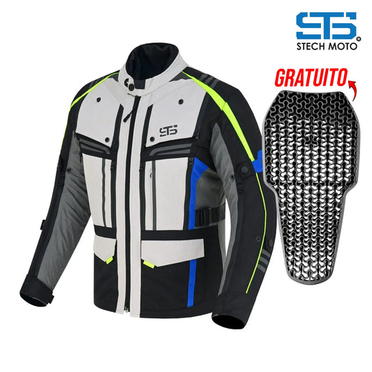 Giubbotto moto in tessuto S-tech ST 828 ICE-ROAD H2Out 3 Strati e 4 Stagione ST