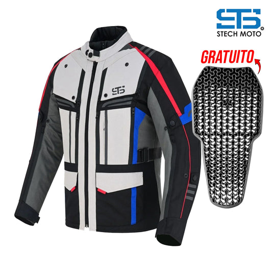 Moto Giubbotto in tessuto S-tech ST 828 ICE-ROAD H2Out 3 Strati e 4 Stagione ST