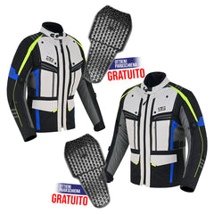 Moto Giacca in tessuto S-tech ST 828 ICE-ROAD H2Out 3 Strati e 4 Stagione ST