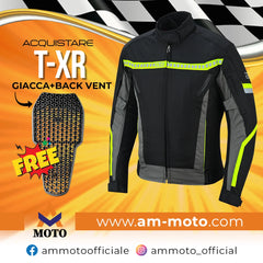 Giubbotto Moto in tessuto uomo Stechmoto ST 1605 T-XR H2Out 3 Strati 4 Stagione