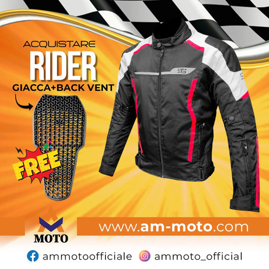 Moto Giacca in tessuto Uomo Stechmoto ST 878 RIDER H2Out 3-Strati e 4-Stagione