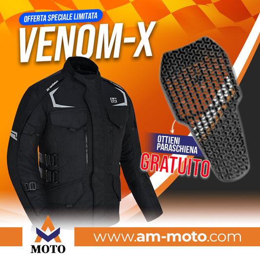 Moto Giacca in Tessuto da uomo Stechmoto ST 815 Venom-X H2Out 3 Strati 4 Stagioni ST