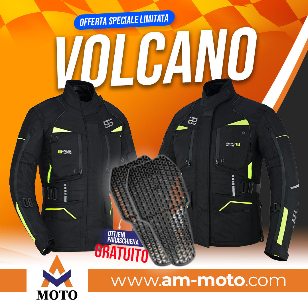 Moto giubbotto in tessuto Stechmoto ST 825 Volcano H2Out 3 Strati e 4 Stagione ST