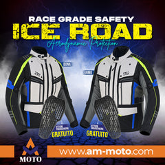 Moto Giacca in tessuto S-tech ST 828 ICE-ROAD H2Out 3 Strati e 4 Stagione ST
