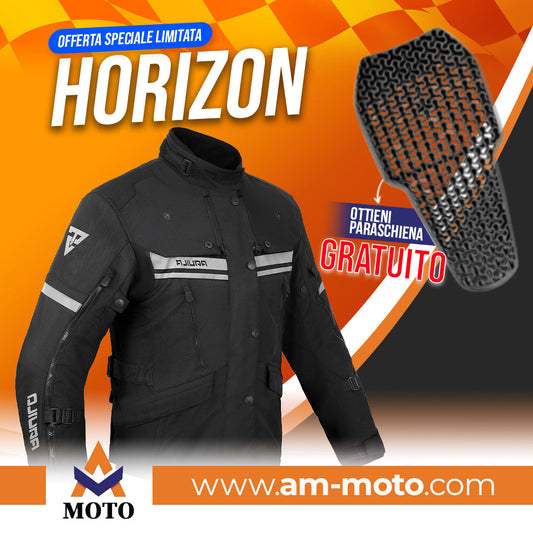 Moto Giacca in tessuto da uomo Aquila A 55 HORIZON H2Out 3 Strati e 4 Stagione ST