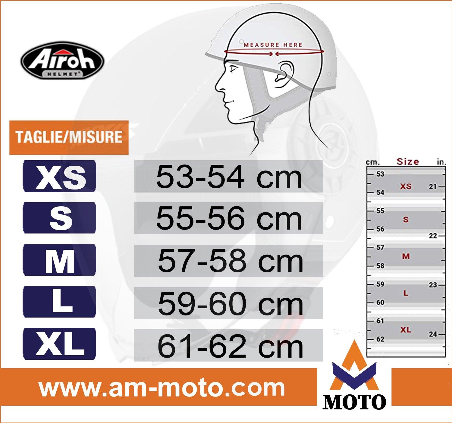 Airoh_Helmet_Size_Chart - Am Moto-Abbigliamento Moto
