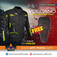 Moto Giacca in tessuto da uomo Stechmoto ST 825 Volcano H2Out 3 strati e 4 stagione