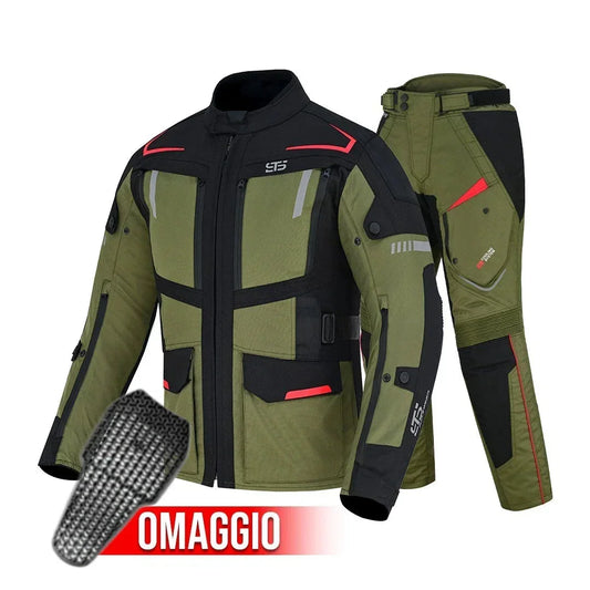 Moto Giacca e pantaloni tessuto S-tech ST 838 Dragon-X H2Out 3-Strati e 4-Stagione ST