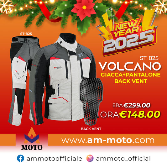 Moto Giacca e pantaloni Stechmoto ST 825 Volcano H2Out 3 strati e 4 stagione ST