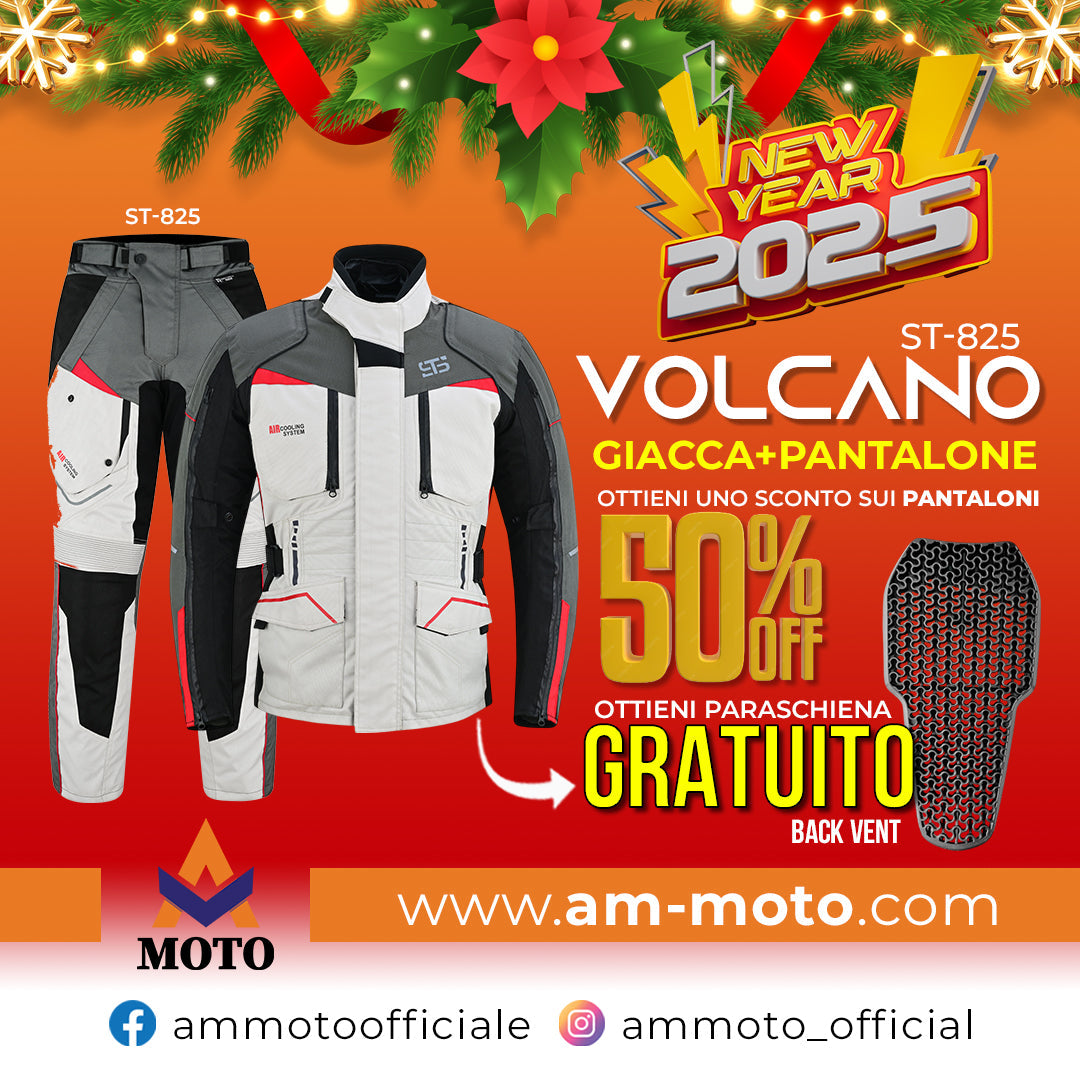 Moto Giacca e pantaloni Stechmoto ST 825 Volcano H2Out 3 strati e 4 stagione ST