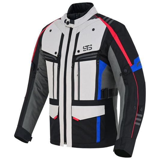 Moto Giubbotto in tessuto S-tech ST 828 ICE-ROAD H2Out 3 Strati e 4 Stagione ST