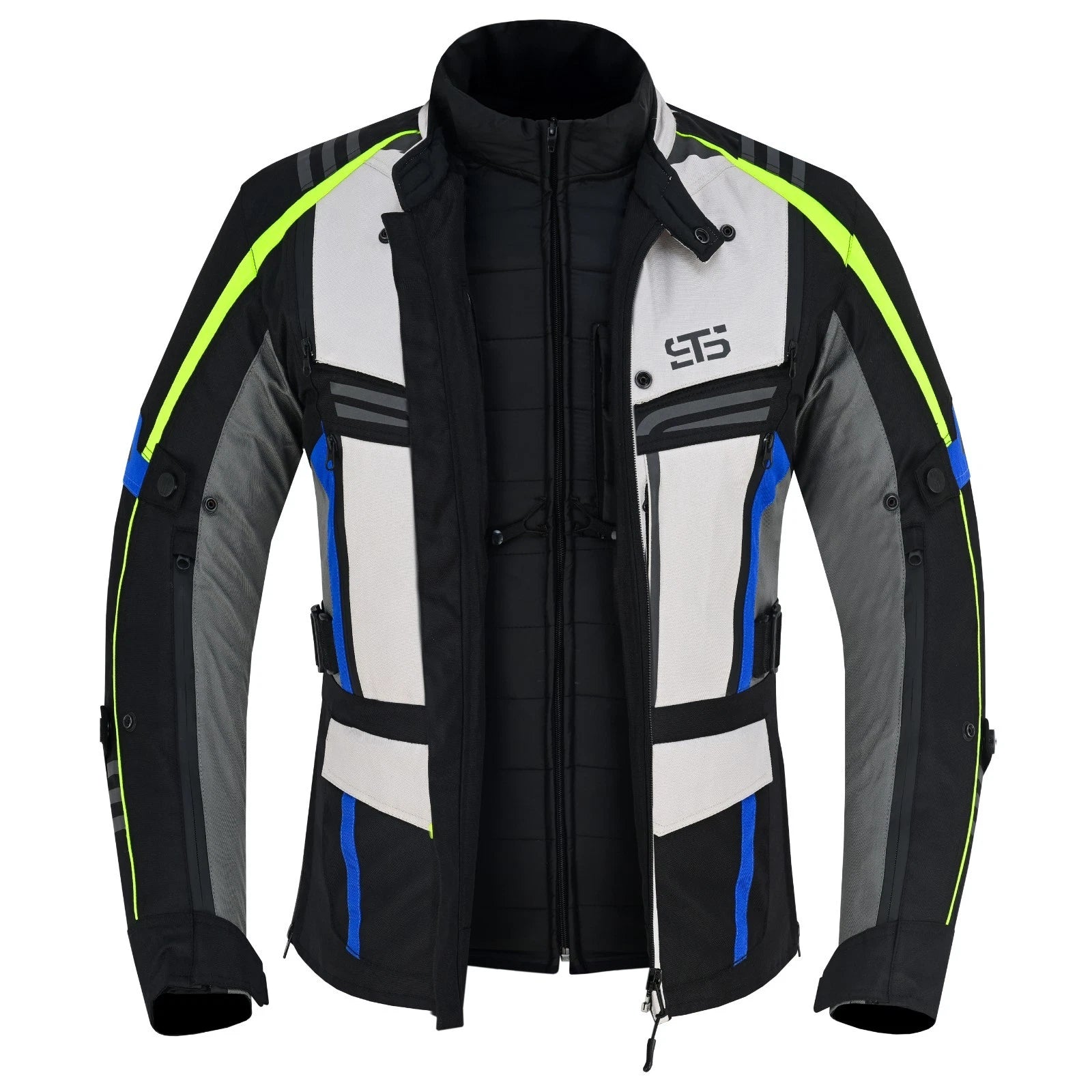 Moto giubbotto in tessuto S-Tech 828 ICE-ROAD H2Out 3 Strati 4-Stagione ST