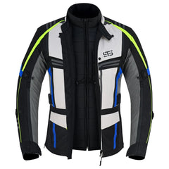 Moto giubbotto in tessuto S-Tech 828 ICE-ROAD H2Out 3 Strati 4-Stagione ST