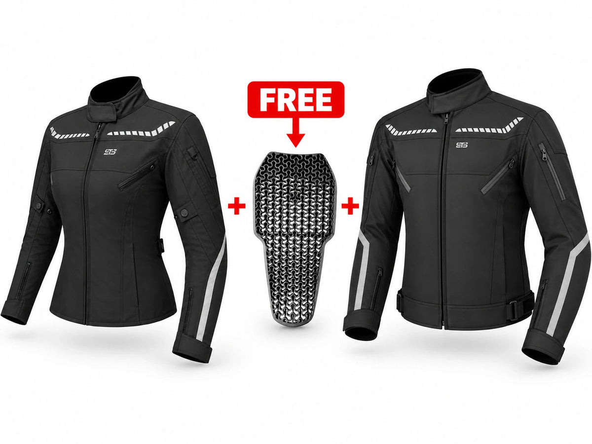 Moto giubbotto in tessuto tecnico S-tech 1602 X-STELVIO H2Out 3-Strati 4 Stagione ST