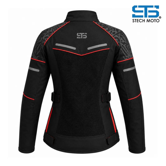 Giubbotto Moto estivo in tessuto da donna S-tech ST 001 AIR H2Out e 2 strati ST