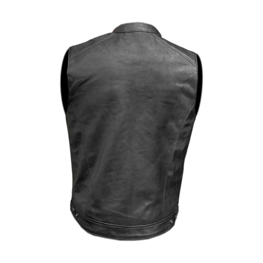 Moto Gilet in pelle da Uomo Stechmoto ST 1190 BZM Vintage Custom & Café Race ST