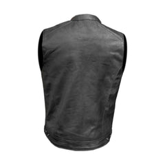 Moto Gilet in pelle da Uomo Stechmoto ST 1190 BZM Vintage Custom & Café Race ST