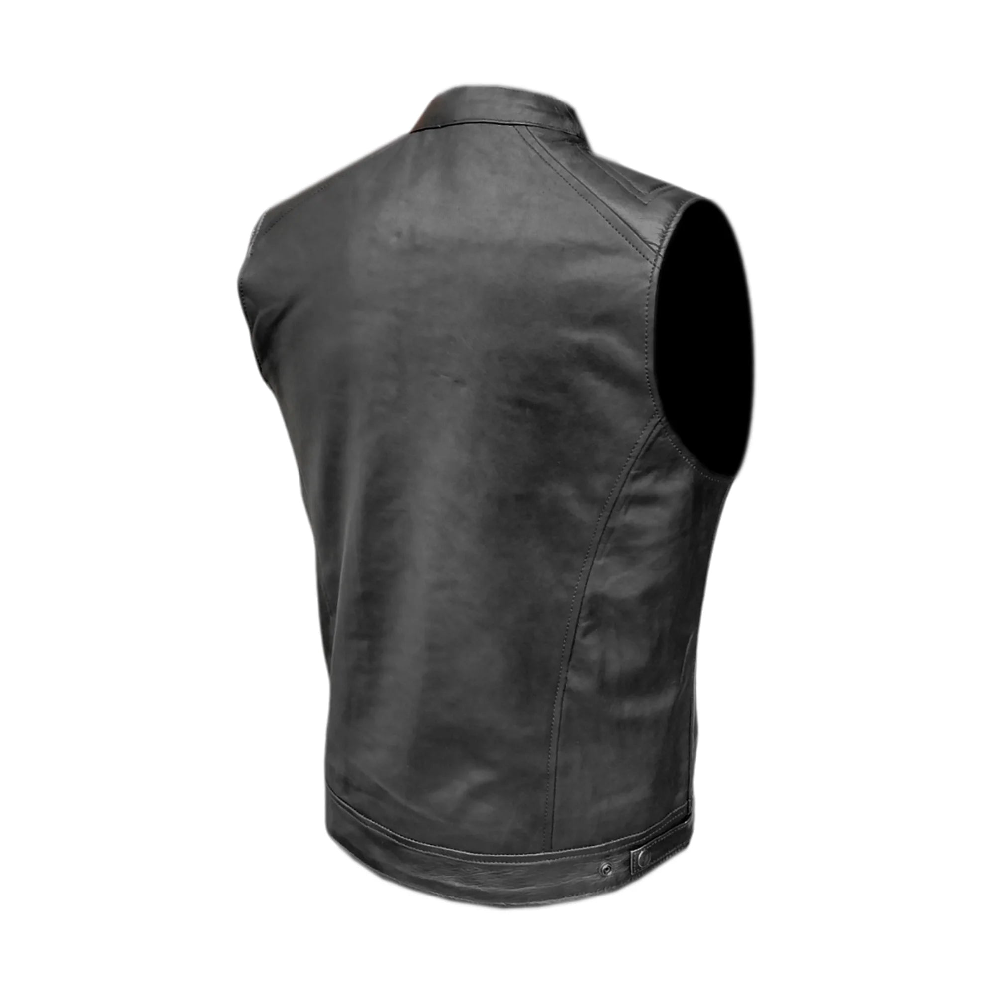 Moto Gilet in pelle da Uomo Stechmoto ST 1190 BZM Vintage Custom & Café Race ST