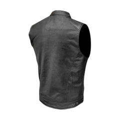 Moto Gilet in pelle da Uomo Stechmoto ST 1190 BZM Vintage Custom & Café Race ST