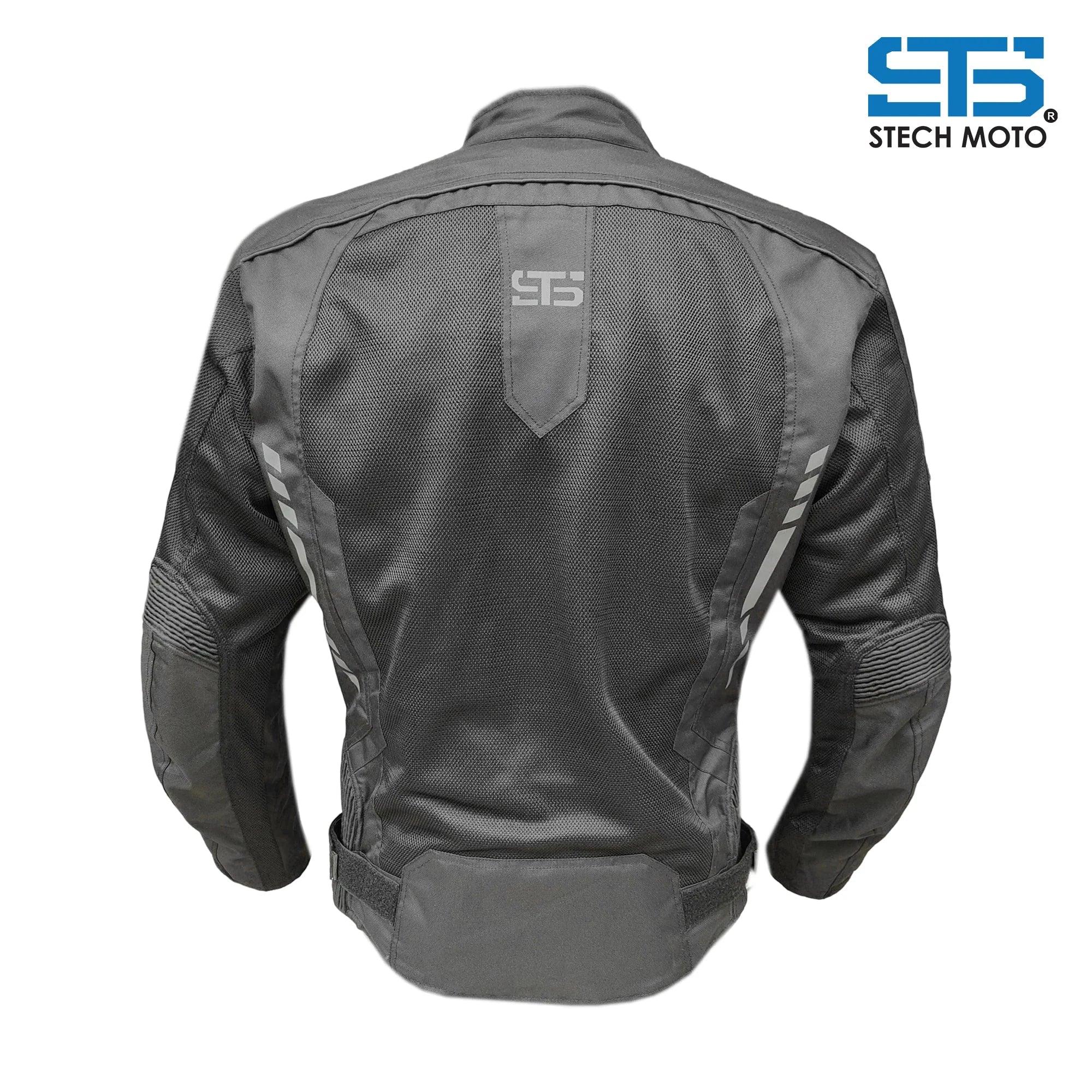 Giubbotto Moto Da Donna In Tessuto Estivo Vquattro VE21L Nero Bianco - Foto 7