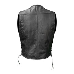 Moto Gilet in pelle Stechmoto ST 1110 FIBBIE-GW Vintage Custom Café Race ST