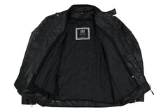 Moto giacca estivo in pelle uomo Stechmoto ST 1720 DOMINO AIR  Vintage Café Race ST