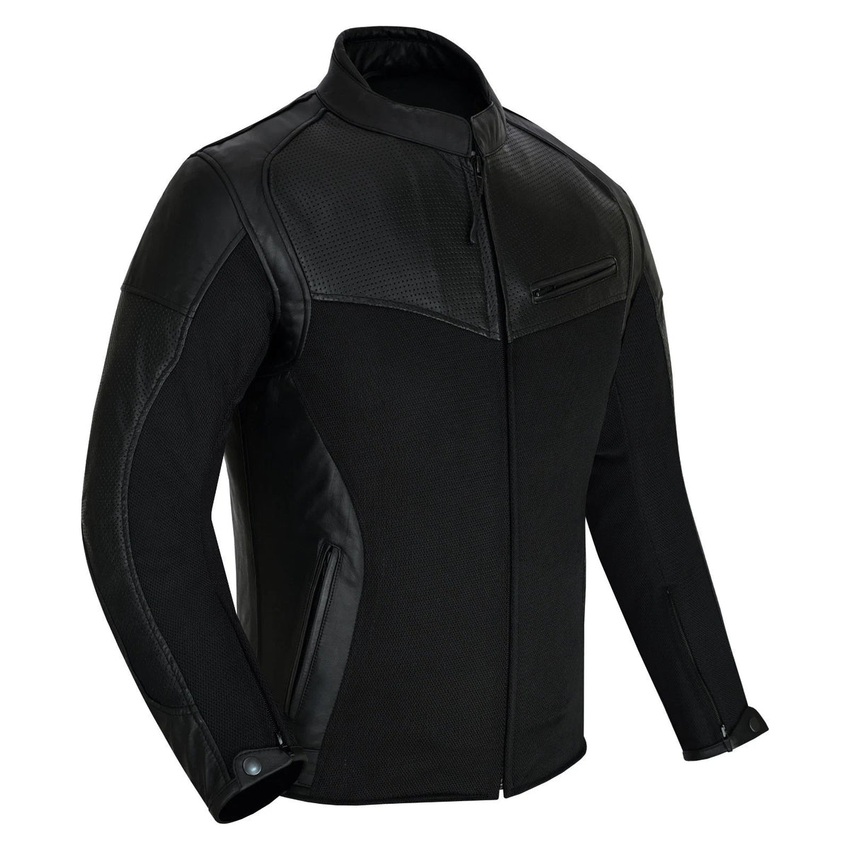 Moto giacca estivo in pelle e tessuto Stechmoto ST 1730 AIR Waves custom vintage Cafe Race ST