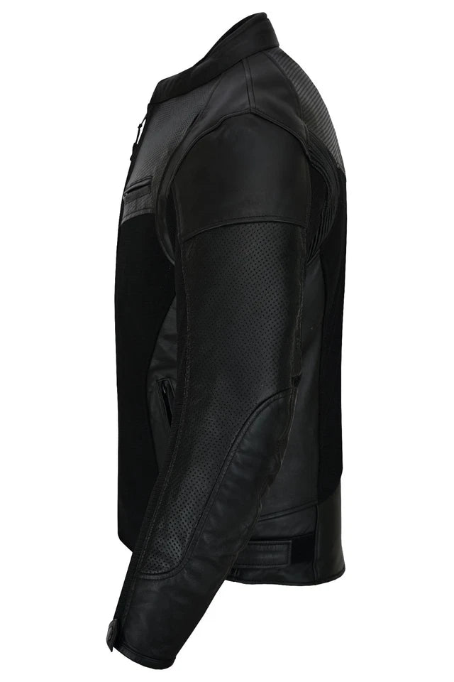 Moto giacca estivo in pelle e tessuto Stechmoto ST 1730 AIR Waves custom vintage Cafe Race ST