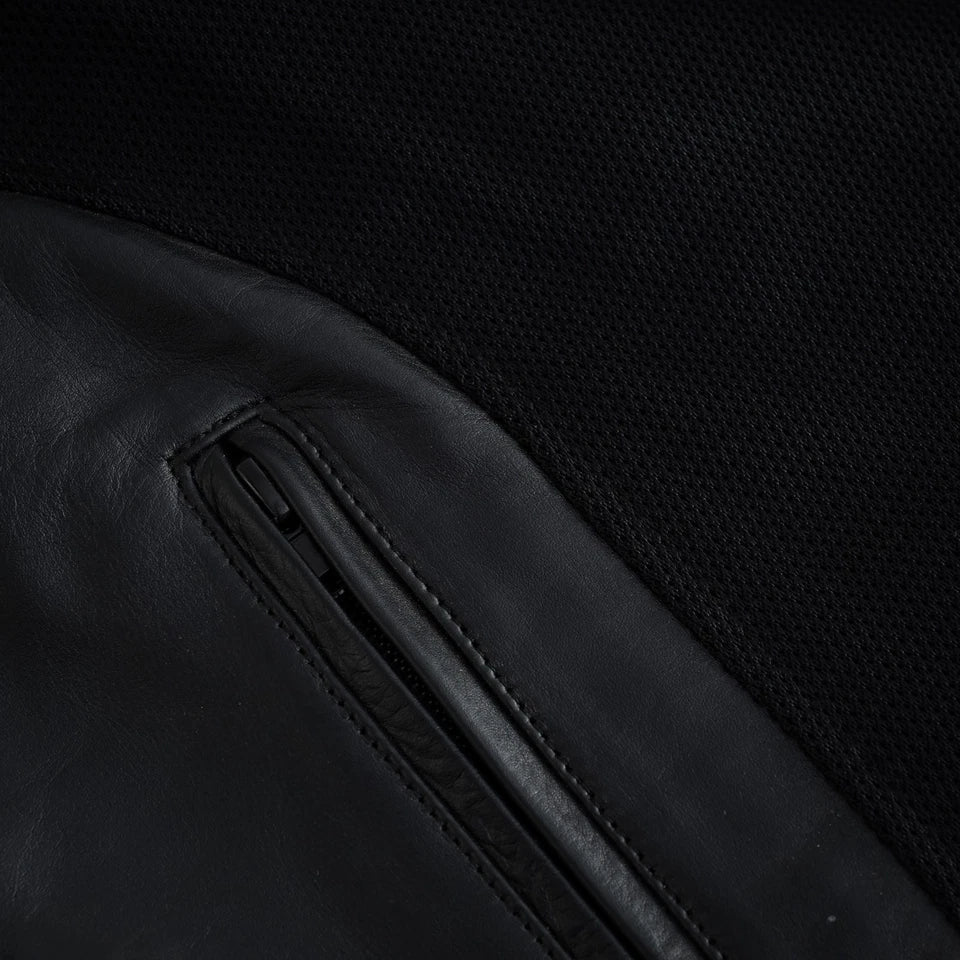 Moto giacca estivo in pelle e tessuto Stechmoto ST 1730 AIR Waves custom vintage Cafe Race ST