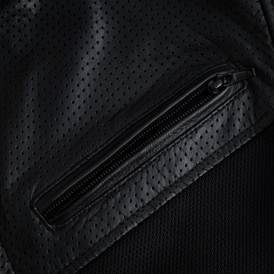 Moto giacca estivo in pelle e tessuto Stechmoto ST 1730 AIR Waves custom vintage Cafe Race ST