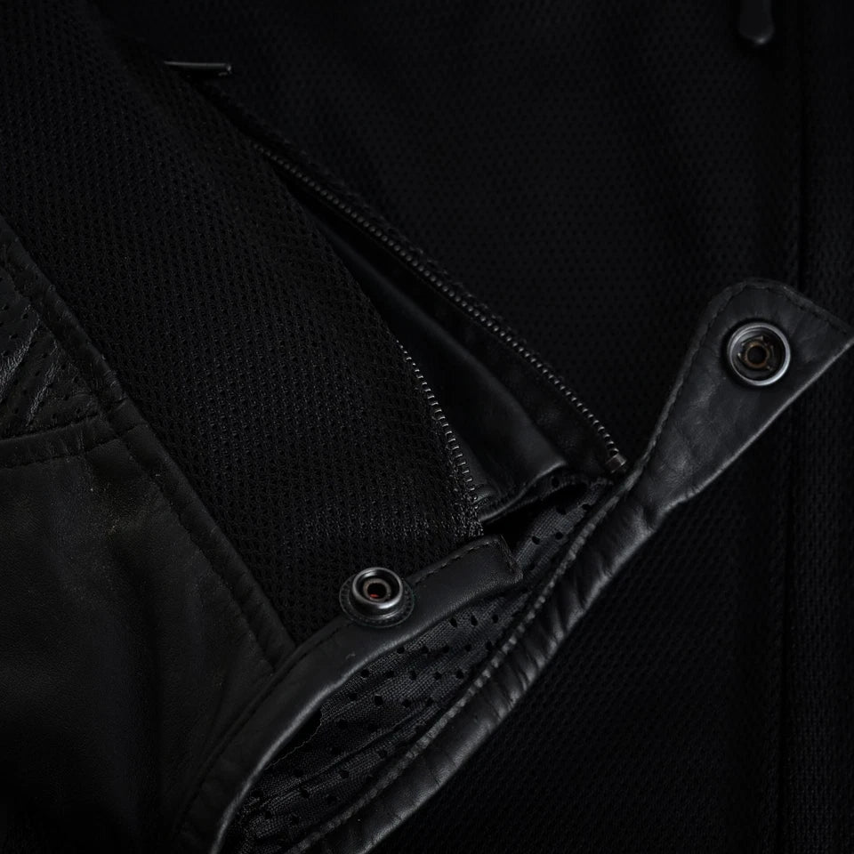 Moto giacca estivo in pelle e tessuto Stechmoto ST 1730 AIR Waves custom vintage Cafe Race ST