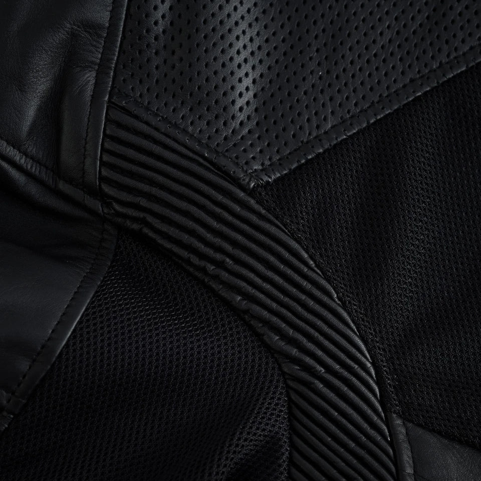 Moto giacca estivo in pelle e tessuto Stechmoto ST 1730 AIR Waves custom vintage Cafe Race ST