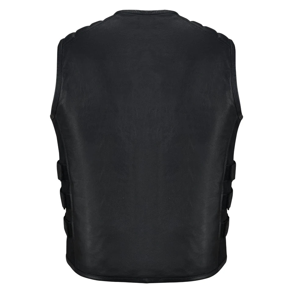 Moto Gilet in pelle S-tech ST 1121 Vintage Custom & Café Race ST