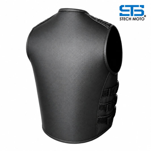 Moto Gilet in pelle S-tech ST 1121 Vintage Custom & Café Race ST