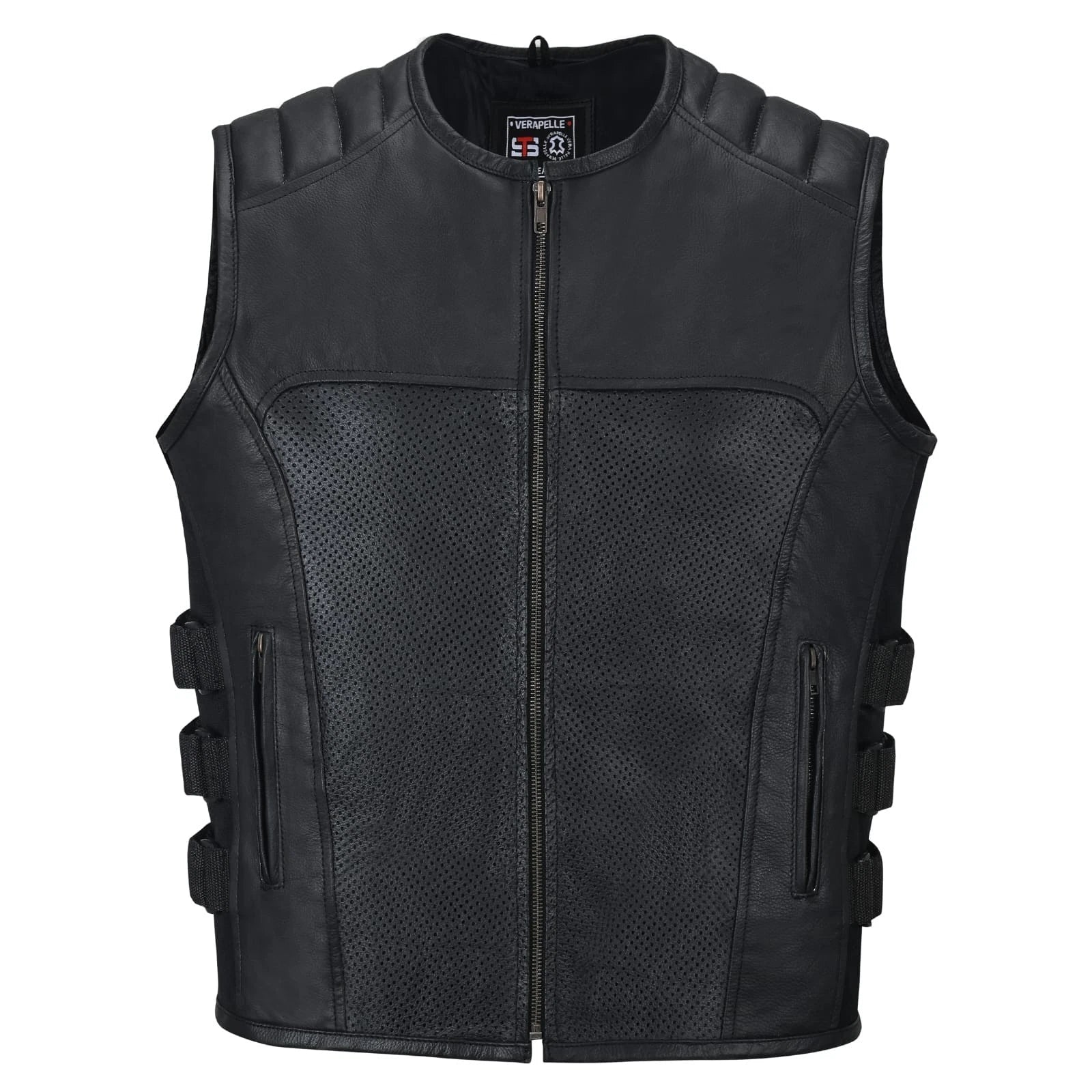 Moto Gilet in pelle S-tech ST 1121 Vintage Custom & Café Race ST