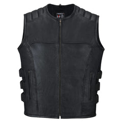 Moto Gilet in pelle S-tech ST 1121 Vintage Custom & Café Race ST