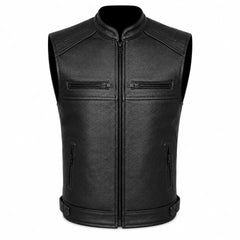 Moto Gilet in pelle da Uomo S-tech ST 1190 BZM Vintage Custom & Café Race ST