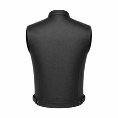 Moto Gilet in pelle da Uomo S-tech ST 1190 BZM Vintage Custom & Café Race ST