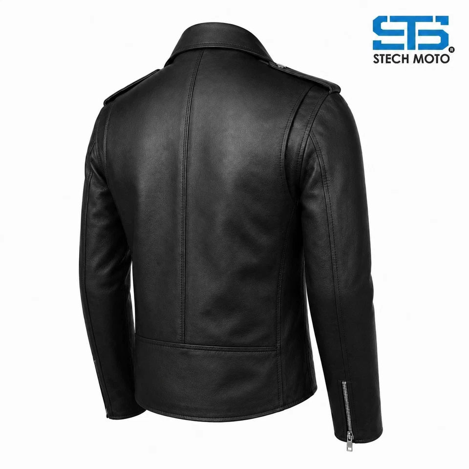 Giacca in pelle da Uomo S-tech ST 1530 Brando Vintage Custom & Café Race ST