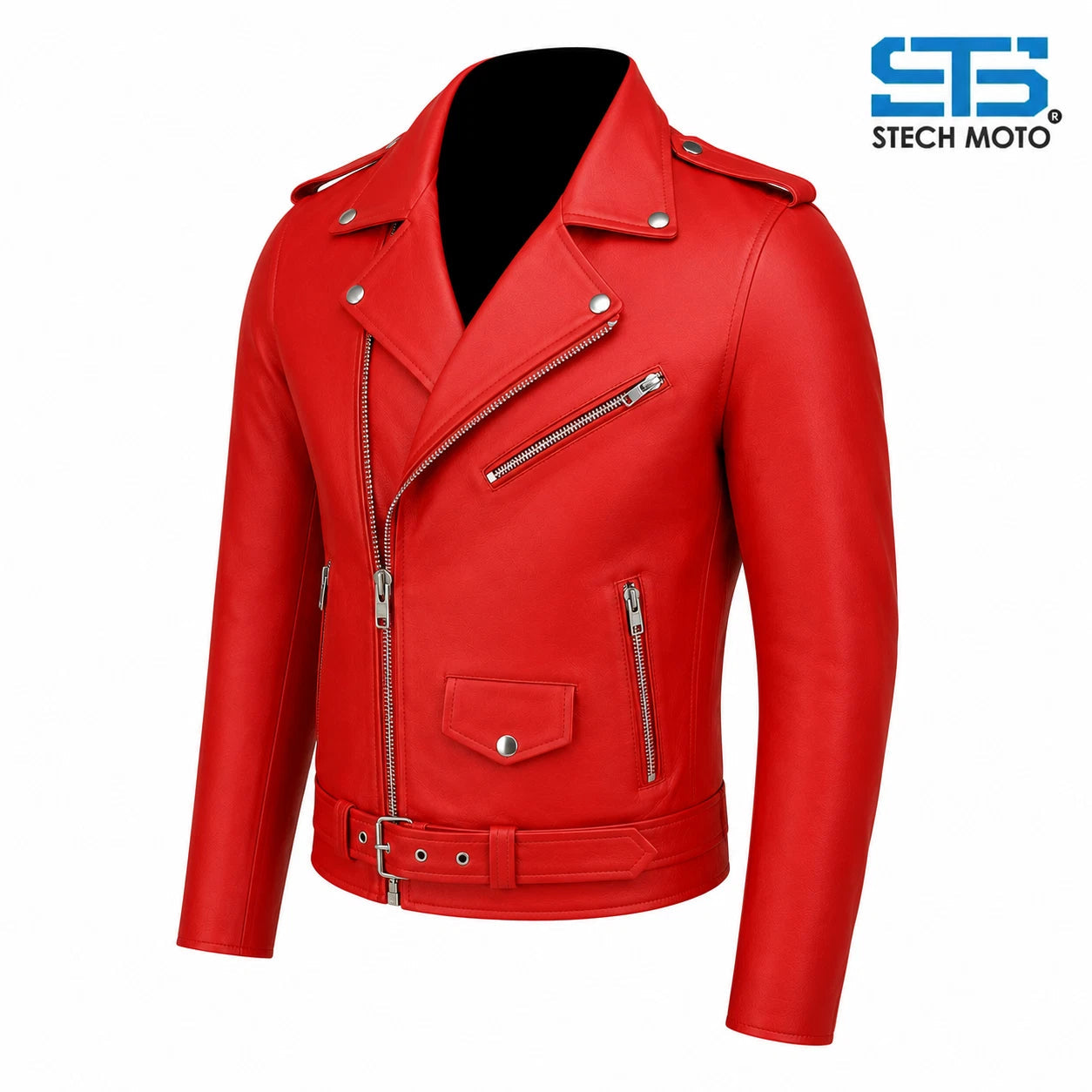 Giacca in pelle da Uomo S-tech ST 1530 Brando Vintage Custom & Café Race ST